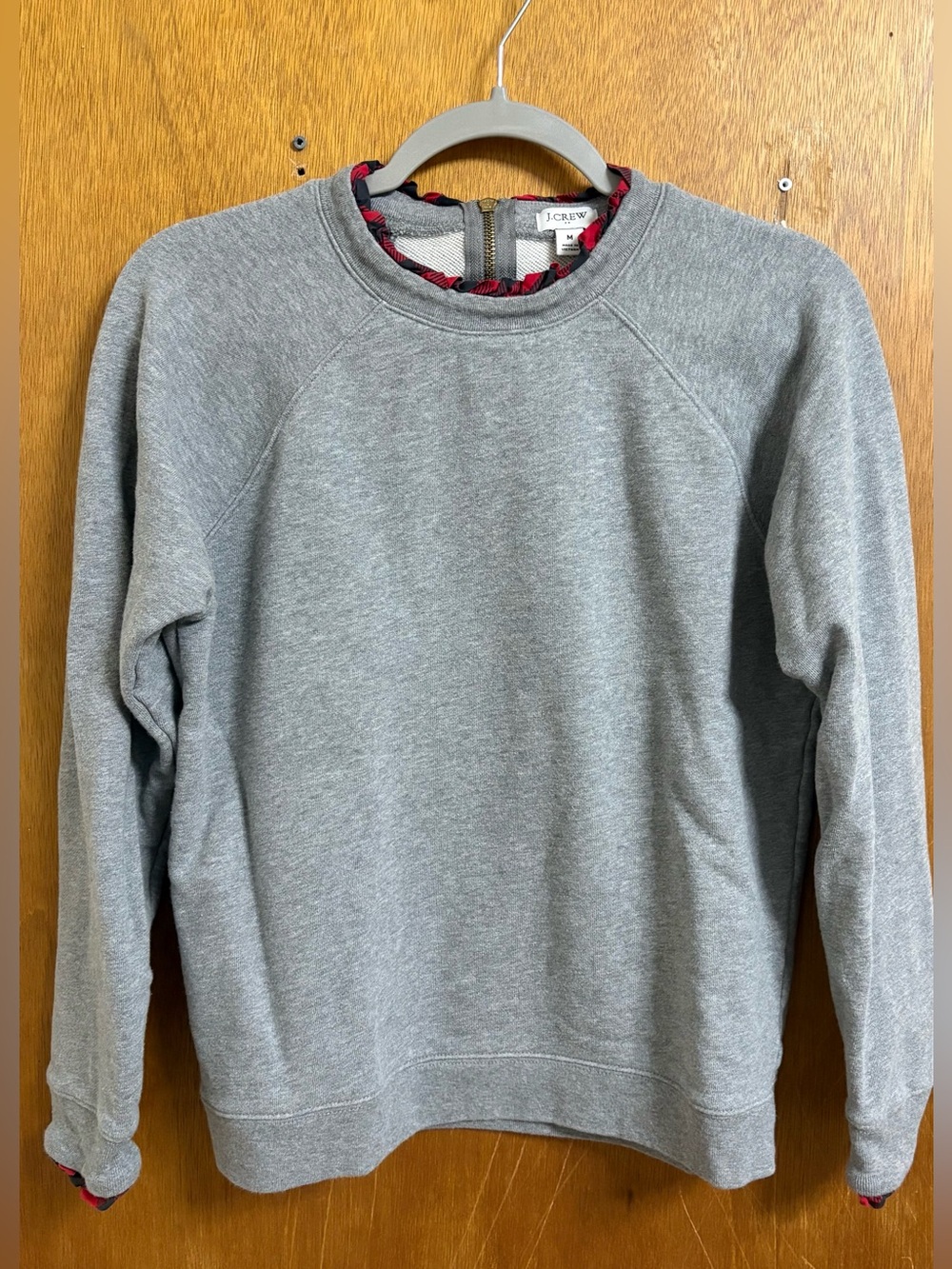 J Crew Ruffle Trim Sweatshirt
